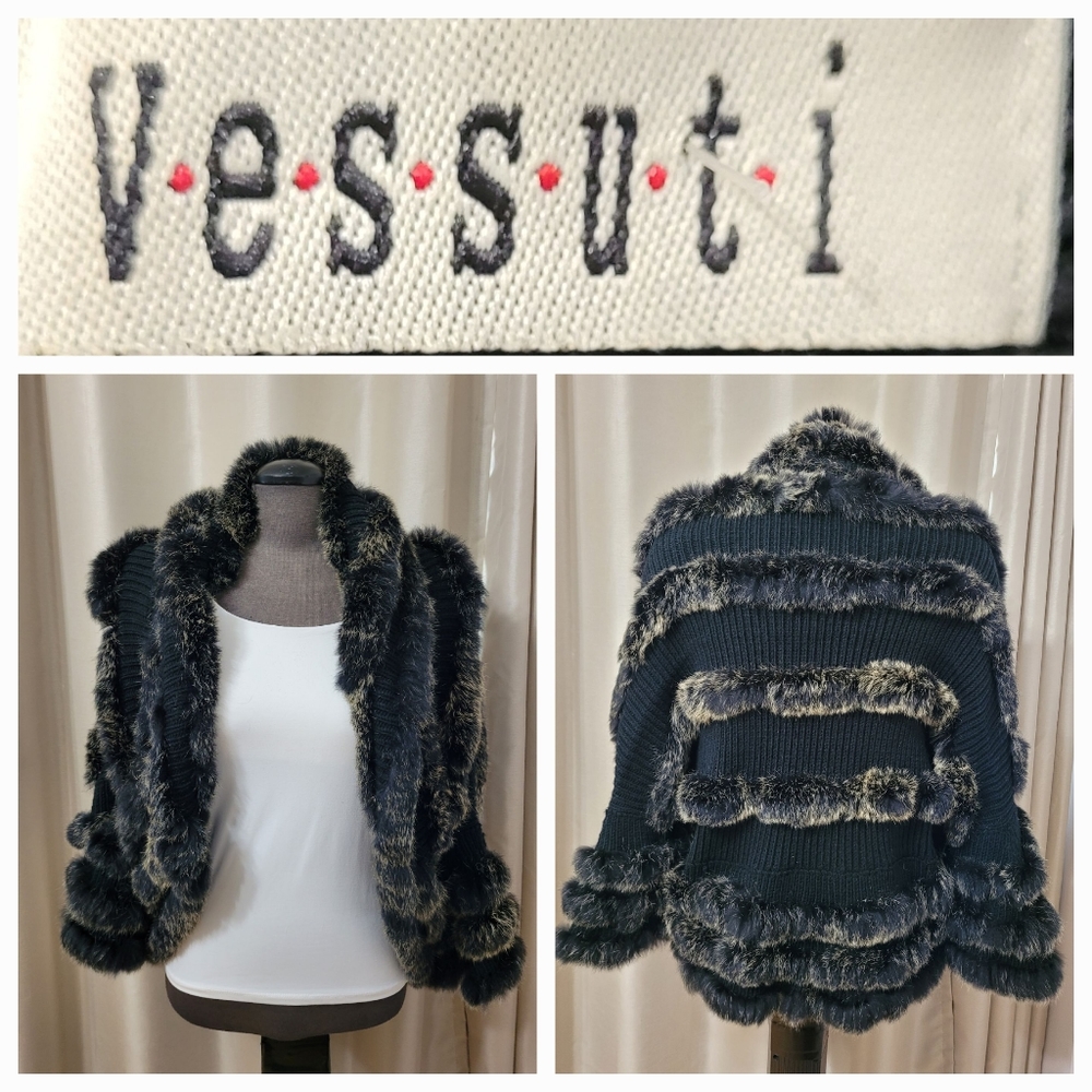 KNIT / FUR SWEATER O/S